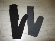 lot 2 paires de collants de grossesse opaques gris et noir taille S H&M mama