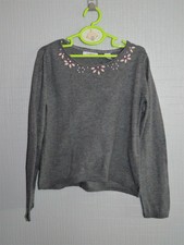 SAN67 ~ 8 ans OKAIDI / Superbe pull gris Fille ~