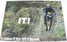 AFFICHE POSTER MOTO YAMAHA IT 125 175 250 465 ENDURO printed in JAPAN YZ WR