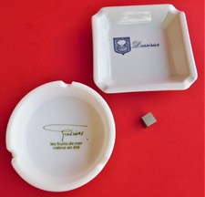 Lot 2 cendriers Restaurants Fruit de Mer : DESSIRIER et GARNIER à PARIS