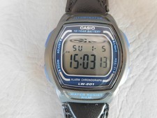 CASIO LW 201 MONTRE BRACELET BLEU FEMME ENFANT GARÇON DIGITALE CHRONO DATE WATCH