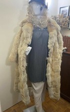 Manteau de fourrure de loup véritable taille 44 doublé- "L'hiver sera froid" 