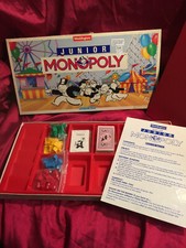 Vintage MONOPOLY Junior Enfants Famille Board Game par Waddingtons 1991 Rare Longbox