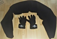  Écharpe et gant pour femmes Écharpe B 28 cm L 1,60 m Gant Gr 5/6 laine noire