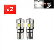 2 Veilleuses LED W5W T10 Canbus ANTI ERREUR BLANC XENON 6000k 6 SMD voiture moto