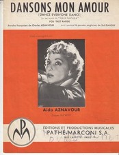 PARTITION AIDA AZNAVOUR  "DANSONS MON AMOUR"