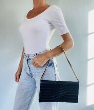 Sac bandoulière chaîne en cuir BABETTE Vintage 1970s/1980s