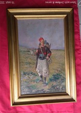 une magnifique peintre tableau le zouave Georges APPERT 
