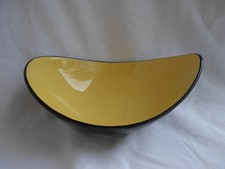 Coupelle moderniste en faience de Villeroy & Boch,jaune et noire.