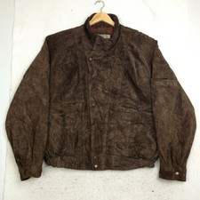 Hommes Levi's Daim Cuir Veste - Marron - Taille 2XL