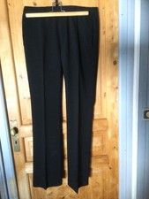PANTALON POLYESTER NOIR BENETTON  . taille 44 .(V/D)