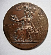 MEDAILLE BRONZE  -OFFERT PAR LA FRANCE DE BORDEAUX ET DU SUD OUEST- 50MM- 55 G