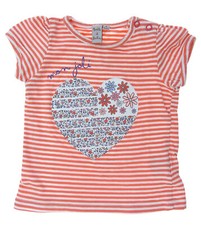 T-shirt bébé coeur   fille 6 mois - boite à malices