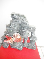 DECORATION D AQUARIUM GROS ROCHER OUVERT GRIS 