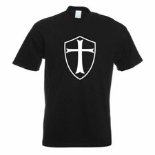 Croisés Bouclier T-Shirt Impression Haut Fun Design Imprimé