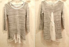 Pull fin dos voile et dentelle T36 Voodoo (2112017)