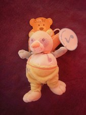 Doudou pandy panda  musical blanc violet vert orange   BABY NAT' BABYNAT' 
