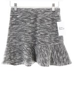 H&M Jupe taille haute Dames T 36 gris-blanc cassé molletonné