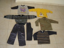 LOT DE VÊTEMENTS GARÇON TAILLE 4 ANS LOT DE 7 HABITS OCCASIONS BONNE OCCASION
