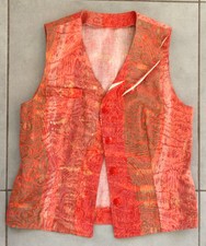 Gilet sans Manches Tons Rouges T.40