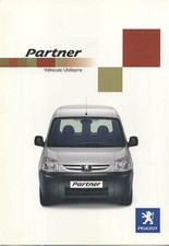Dépliant Peugeot PARTNER utilitaire de 2002 + tarif