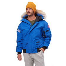Canada Goose PBI Chilliwack Bomber Veste Homme Bleu Fabriqué Au Canada