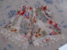 short blanc imprimé Taille 10Ans sans Marque Fille occasion