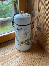 ANCIEN JOLI POT A LAIT EN FAÏENCE PORCELAINE FLEURS ET DORURES PEINTES A LA MAIN