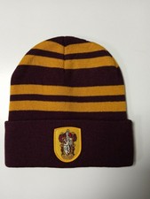 Bonnet Gryffindor Logo Brodé Bonnet Harry Potter 100% Acrylic , Marron/Ja , Neuf
