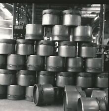 Photo Industrie gaz bonbonne ouvrier métier 6 contacts 6 x 6 cm années 70