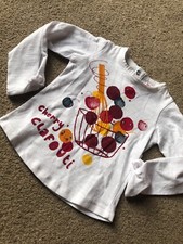 Zara Kids filles Cherry clafoutis T-shirt à manches longues 3-6 mois