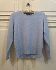 Pull femme bleu ciel 45 % laine T 36 