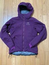 Arc'Teryx Atome Ar Capuche Nylon Mountain Parka Femmes VESTE TAILLE S Mauve Usé