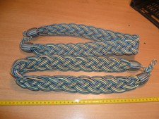 (SB)   PAIRE D'EMBRASSES EN COTON   POUR DECO RIDEAUX  TRESSE PLATE