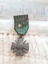 militaria français ww2 Medaille Militaire Guerre Palme étoile 