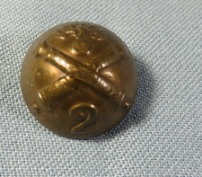  BOUTON *2° REGIMENT D'ARTILLERIE à pied* Napoléon III     * 21/22 mm