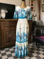 Belle robe long taille 36/38 (mesures sur les photos) en coton TBE