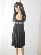  Derhy  Robe Buste Perles noires  Originale    T S 36