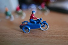 LEGO années 1950 Set de 5 pièces moto - scooter Vespa Lambreta - sidecar - vélos