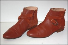 COMPTOIR DES COTONNIERS Bottines Boots Cuir Daim Marron Cannelle T 37 BE