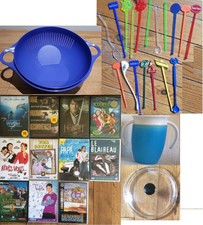 Lot pour brocante, vide grenier. DVD neufs,accessoires cuisine et pleins d'autre