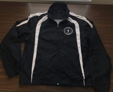 Kaplan Univ Jacket Hooded Lined Windbreaker  Embroidered Logo  Sport Tek  Sz XS