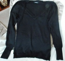 BEAU PULL NOIR "MORGAN" MANCHES LONGUES TAILLE S