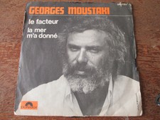 GEORGES MOUSTAKI 45 T SP (LE FACTEUR, LA MER M'A DONNE) 2056 023. 