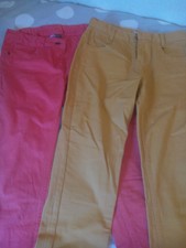 2 pantalons toile 12 ans