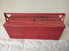 Ancienne Caisse, Boîte à outils en métal SNOR Made in France 54 x 20 cm