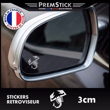 Kit 3 Stickers Retroviseur Voiture Abarth ref2; Auto autocollant retro