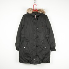 Tommy Hilfiger Bas Manteau Parka Grand Veste Doudoune Rembourré Isolé Fourrure