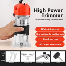 Défonceuse Électrique Lamineur Routeur de Bois 580W Affleureuse Défonceuse