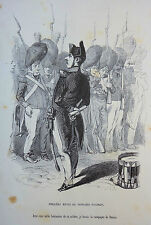 Caricature Humour GRANDVILLE Jérome Paturot REYBAUD Revue de Napoléon Paturot